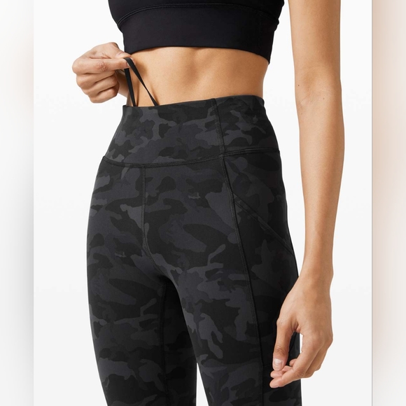 Lululemon Invigorate High Rise Tight 25" Size 4 Incognito Camo Multi Grey - Picture 4 of 11